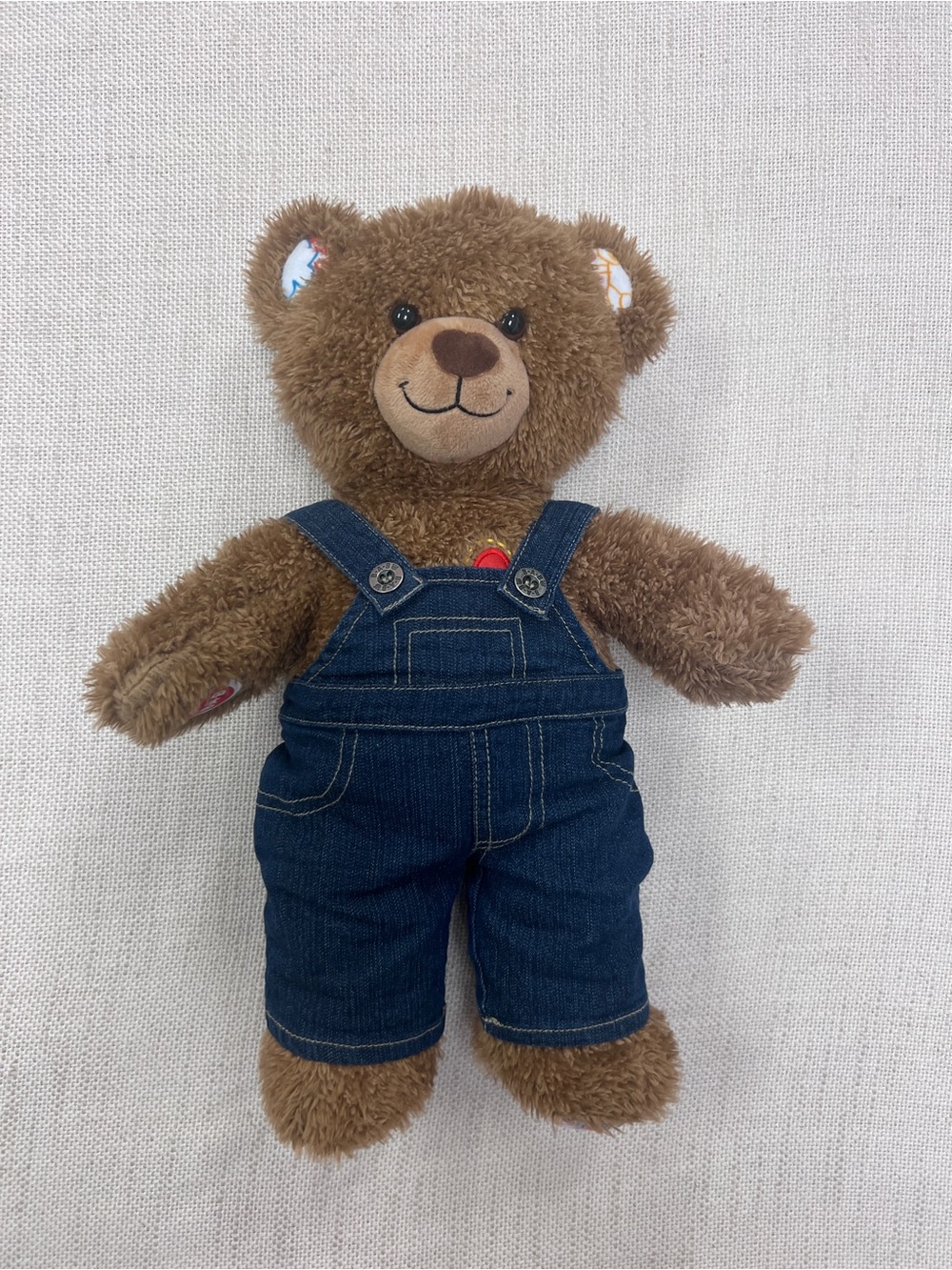 Build-A-Bear Hearts ‘n’ Hugs Teddy - Denim Overalls